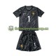 Dětský Brankářský Venkovní Dres Francie Hugo Lloris 1 Euro 2024 Černá Krátký rukáv