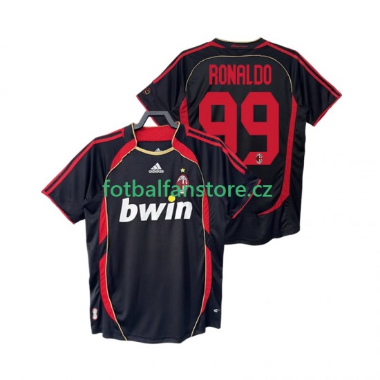Muži Retro Alternativní Dres AC Milán RONALDO 99 2006 2007 Krátký rukáv