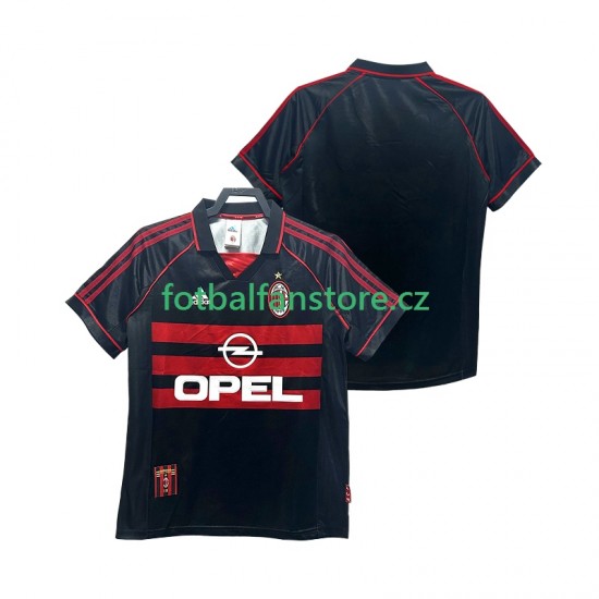 Muži Retro Alternativní Dres AC Milán 1998 1999 Krátký rukáv