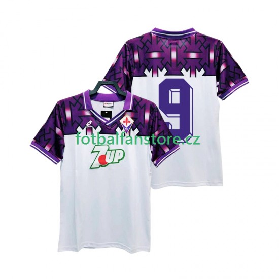 Muži Retro Venkovní Dres ACF Fiorentina 9 1992 1993 Krátký rukáv