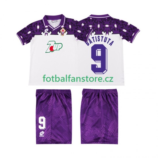 Dětský Retro Venkovní Dres ACF Fiorentina BATISTUTA 9 1992 1993 Krátký rukáv