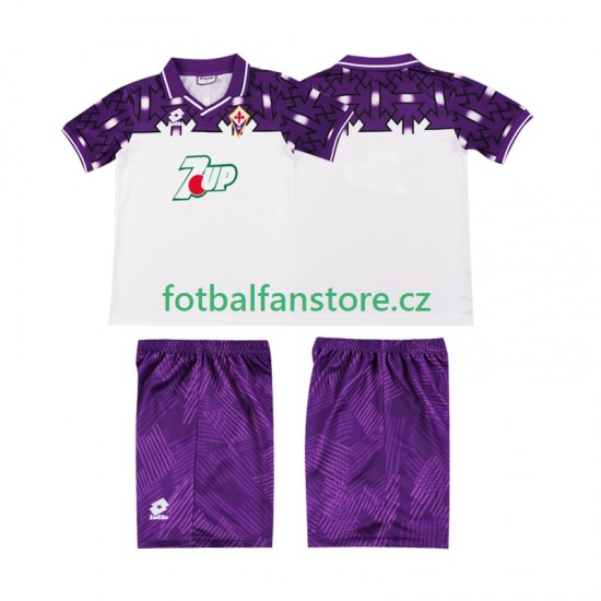Dětský Retro Venkovní Dres ACF Fiorentina 1992 1993 Krátký rukáv