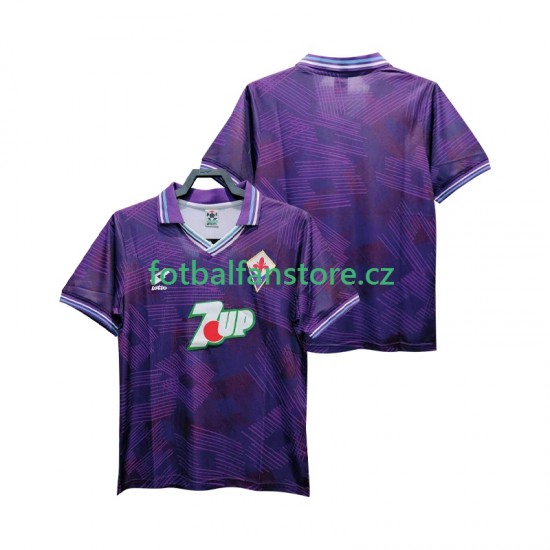 Muži Retro Domácí Dres ACF Fiorentina 1992 1993 Krátký rukáv