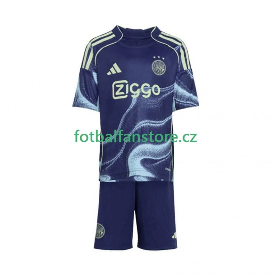 Dětský Venkovní Dres AFC Ajax 2025-2026 Krátký rukáv