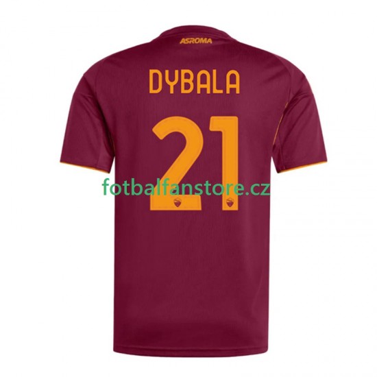 Muži Domácí Dres AS Řím Dybala 21 2025-2026 Krátký rukáv