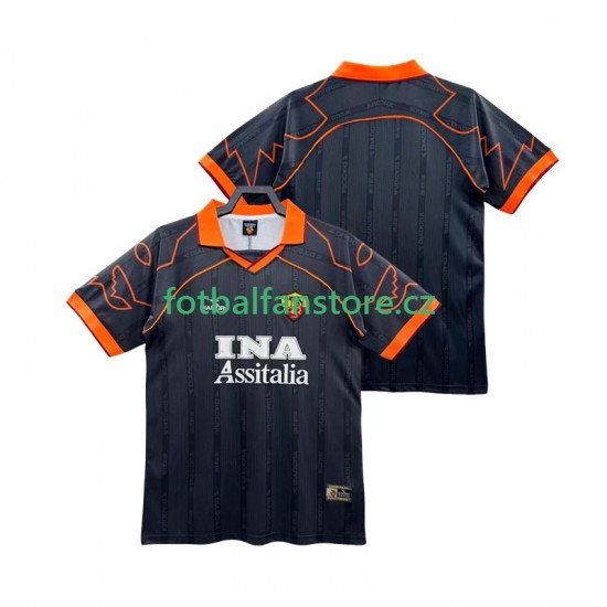 Muži Retro Venkovní Dres AS Řím 1998 1999 Krátký rukáv Muži Retro Venkovní Dres AS Řím 1998 1999 Krátký rukáv