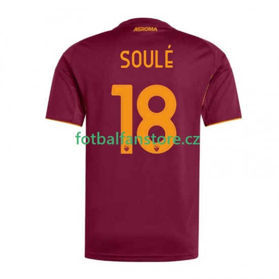 Muži Domácí Dres AS Řím Soule 18 2025-2026 Krátký rukáv