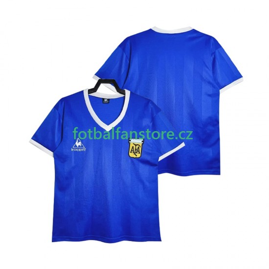 Muži Retro Venkovní Dres Argentina 1986 Krátký rukáv