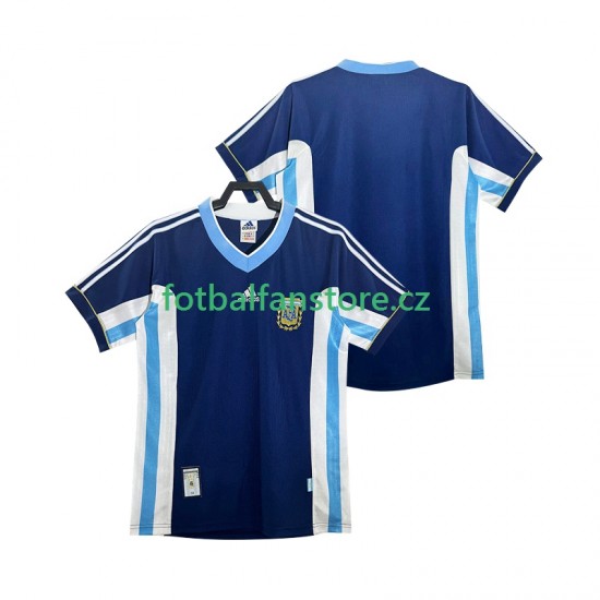 Muži Retro Venkovní Dres Argentina 1998 Krátký rukáv