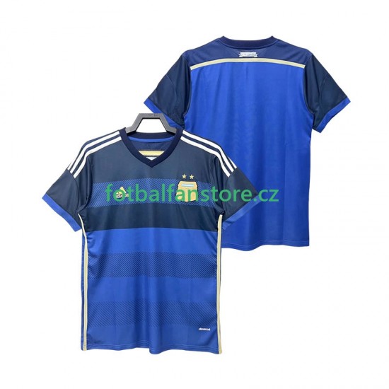 Muži Retro Venkovní Dres Argentina 2014 Krátký rukáv
