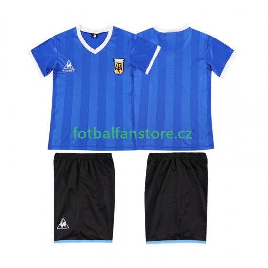 Dětský Retro Venkovní Dres Argentina 1986 Krátký rukáv