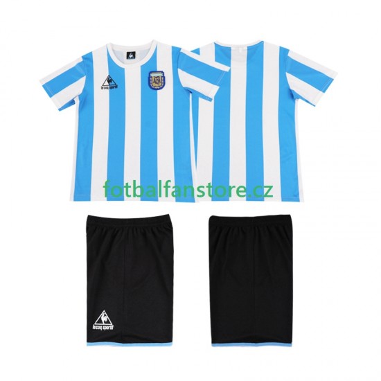 Dětský Retro Domácí Dres Argentina 1986 Krátký rukáv