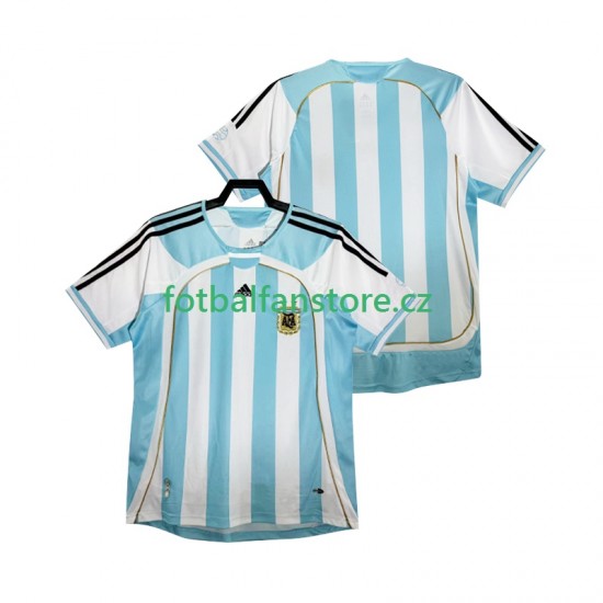 Muži Retro Domácí Dres Argentina 2014 Krátký rukáv