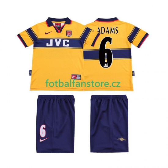 Dětský Retro Venkovní Dres Arsenal ADAMS 6 1997 1999 Krátký rukáv