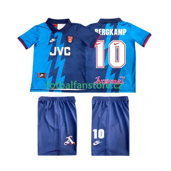 Dětský Retro Venkovní Dres Arsenal BERGKAMP 10 1995 1996 Krátký rukáv