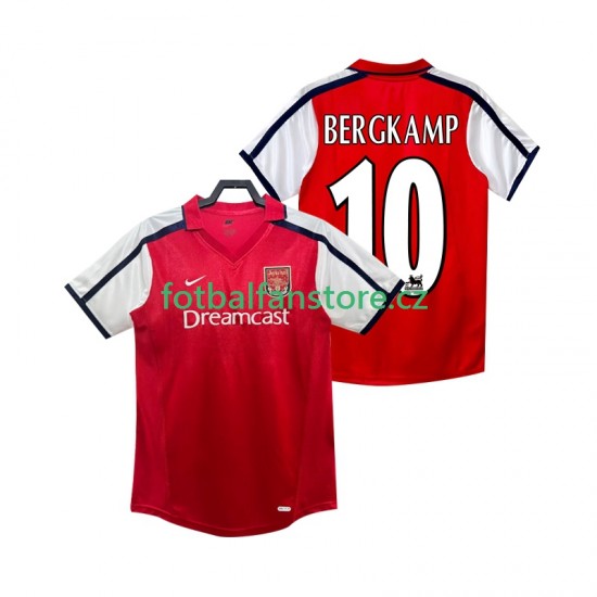 Muži Retro Domácí Dres Arsenal BERGKAMP 10 2001 2002 Krátký rukáv Muži Retro Domácí Dres Arsenal BERGKAMP 10 2001 2002 Krátký rukáv