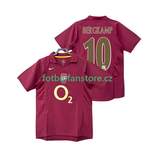 Muži Retro Domácí Dres Arsenal BERGKAMP 10 2005 2006 Krátký rukáv