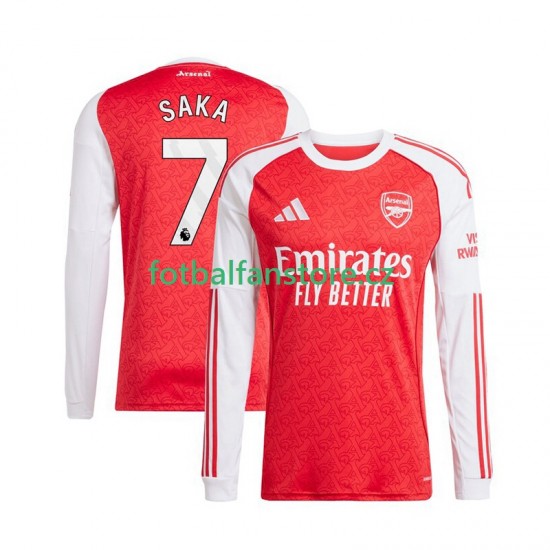 Muži Domácí Dres Arsenal Bukayo Saka 7 2025-2026 Dlouhými Rukávy