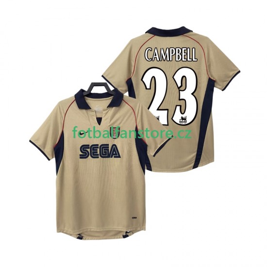Muži Retro Venkovní Dres Arsenal CAMPBELL 23 2001 2002 Krátký rukáv Muži Retro Venkovní Dres Arsenal CAMPBELL 23 2001 2002 Krátký rukáv
