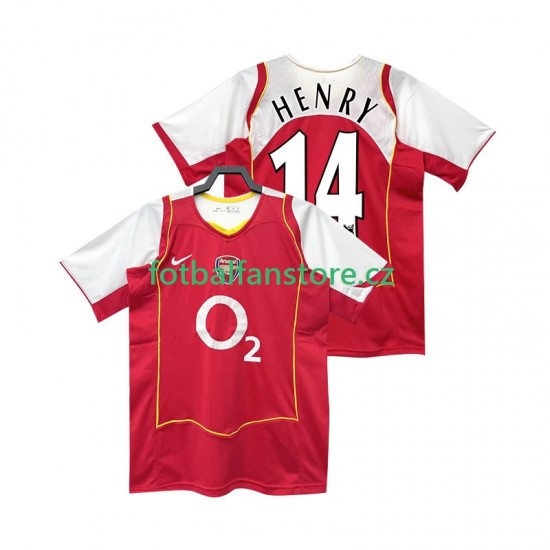 Muži Retro Domácí Dres Arsenal Henry 14 2004 2005 Krátký rukáv