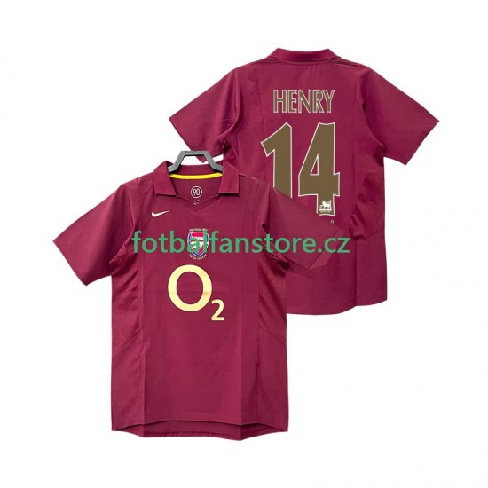 Muži Retro Domácí Dres Arsenal Henry 14 2005 2006 Krátký rukáv