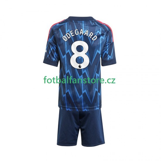 Dětský Venkovní Dres Arsenal Martin Odegaard 8 2025-2026 Krátký rukáv Dětský Venkovní Dres Arsenal Martin Odegaard 8 2025-2026 Krátký rukáv