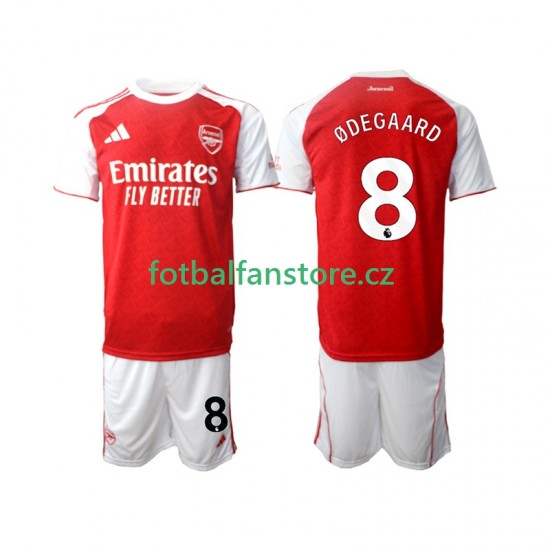 Dětský Domácí Dres Arsenal Martin Odegaard 8 2025-2026 Krátký rukáv
