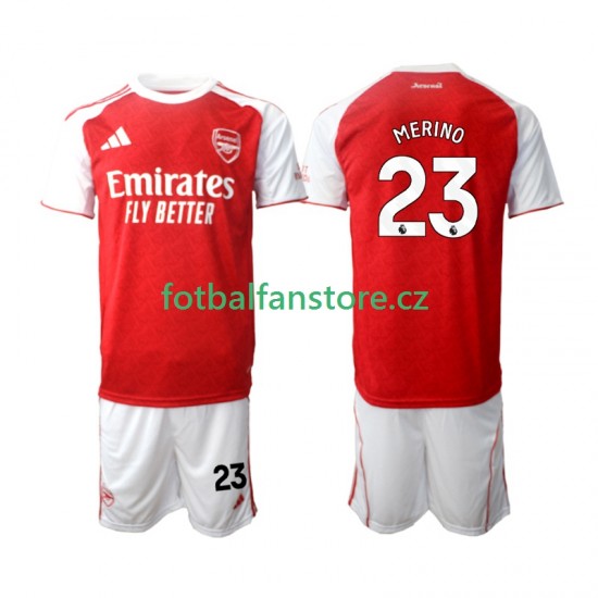 Dětský Domácí Dres Arsenal Merino 23 2025-2026 Krátký rukáv