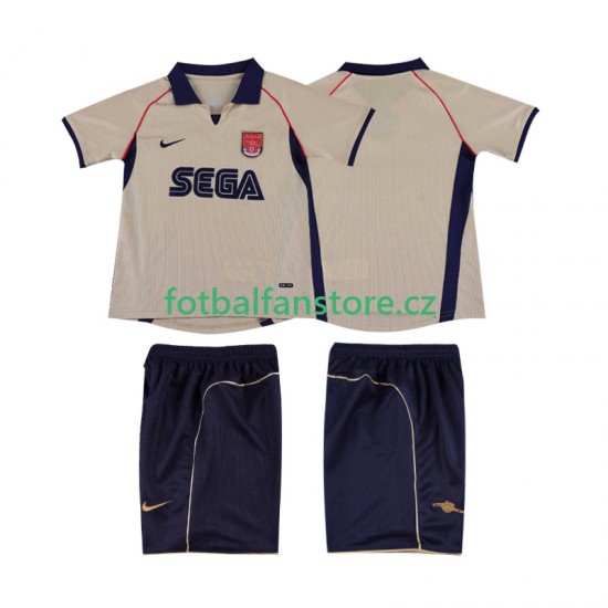 Dětský Retro Venkovní Dres Arsenal 2001 2002 Krátký rukáv