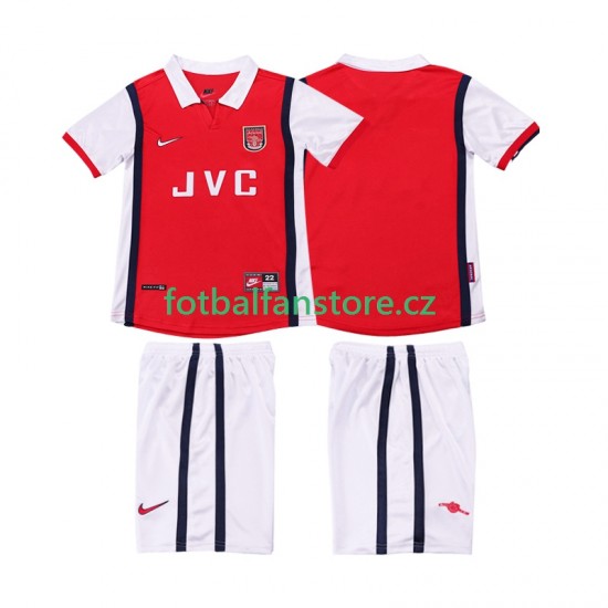 Dětský Retro Domácí Dres Arsenal 1998 1999 Krátký rukáv