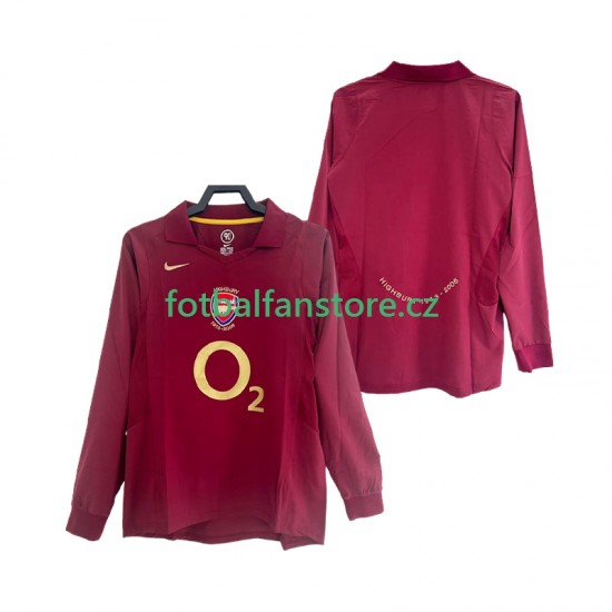 Muži Retro Domácí Dres Arsenal 2005 2006 Dlouhými Rukávy