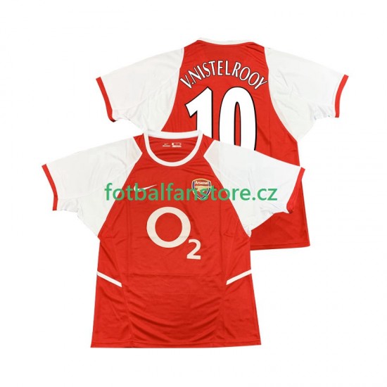 Muži Retro Domácí Dres Arsenal Ruud van Nistelrooy 10 2002 2003 Krátký rukáv Muži Retro Domácí Dres Arsenal Ruud van Nistelrooy 10 2002 2003 Krátký rukáv