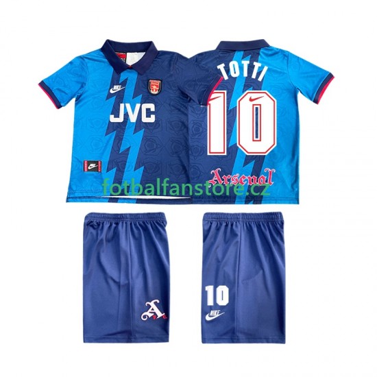 Dětský Retro Venkovní Dres Arsenal TOTTI 10 1995 1996 Krátký rukáv