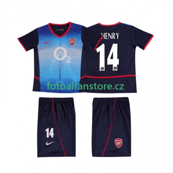 Dětský Retro Venkovní Dres Arsenal Thierry Henry 14 2002 2004 Krátký rukáv