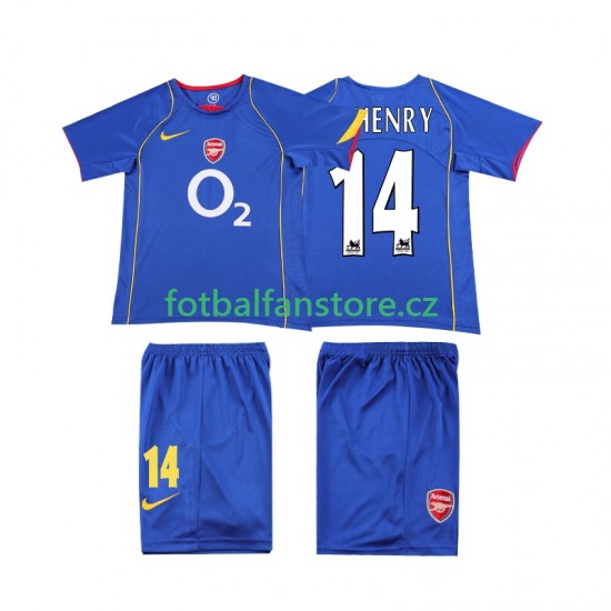 Dětský Retro Venkovní Dres Arsenal Thierry Henry 14 2004 2005 Krátký rukáv