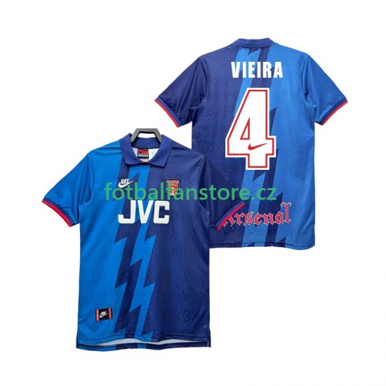 Muži Retro Venkovní Dres Arsenal VIEIRA 4 1995 1996 Krátký rukáv