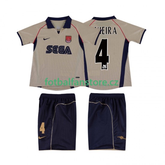 Dětský Retro Venkovní Dres Arsenal VIEIRA 4 2001 2002 Krátký rukáv Dětský Retro Venkovní Dres Arsenal VIEIRA 4 2001 2002 Krátký rukáv