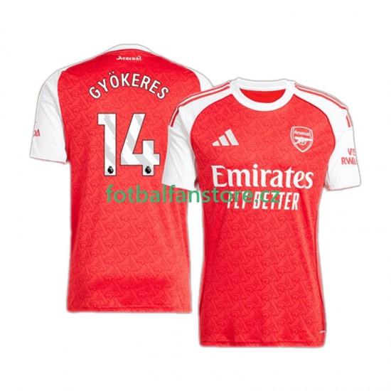 Muži Domácí Dres Arsenal Viktor Gyokeres 14 2025-2026 Krátký rukáv