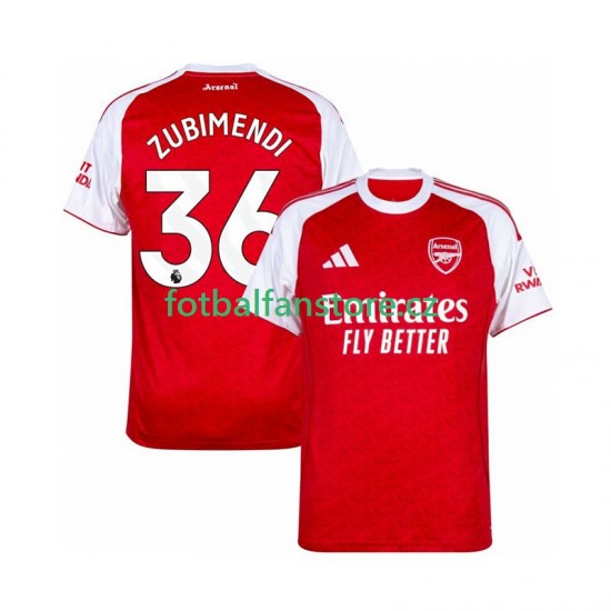 Muži Domácí Dres Arsenal Zubimendi 36 2025-2026 Krátký rukáv
