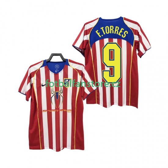Muži Retro Domácí Dres Atlético Madrid F TORRES 9 2004 2005 Krátký rukáv