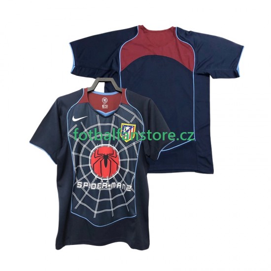 Muži Retro Venkovní Dres Atlético Madrid 2004 2005 Krátký rukáv