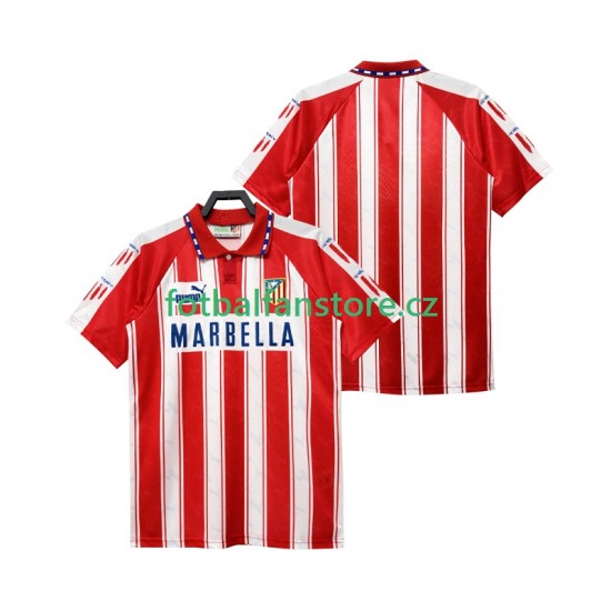 Muži Retro Domácí Dres Atlético Madrid 1994 1995 Krátký rukáv