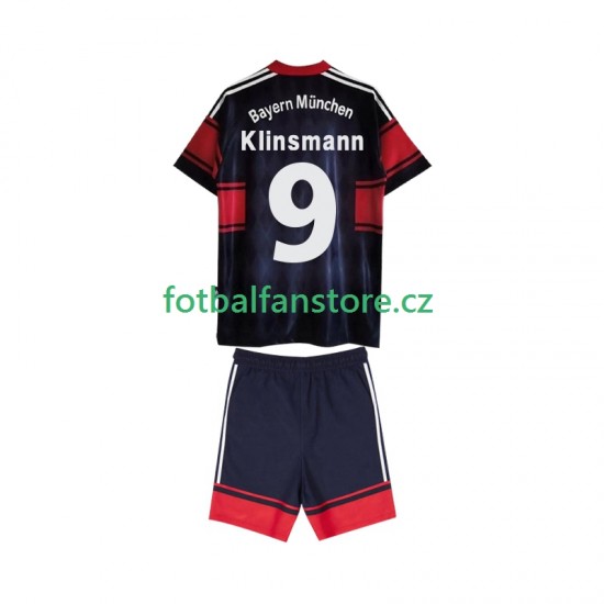 Dětský Retro Domácí Dres FC Bayern Mnichov Klinsmann 9 1997 1999 Krátký rukáv Dětský Retro Domácí Dres FC Bayern Mnichov Klinsmann 9 1997 1999 Krátký rukáv