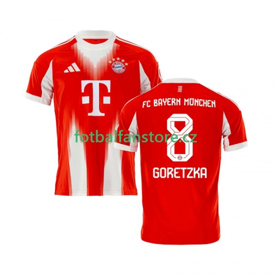 Muži Domácí Dres FC Bayern Mnichov Leon Goretzka 8 2025-2026 Krátký rukáv Muži Domácí Dres FC Bayern Mnichov Leon Goretzka 8 2025-2026 Krátký rukáv