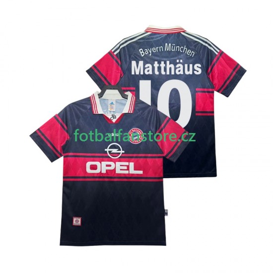 Muži Retro Domácí Dres FC Bayern Mnichov Matthas 10 1997 1999 Krátký rukáv