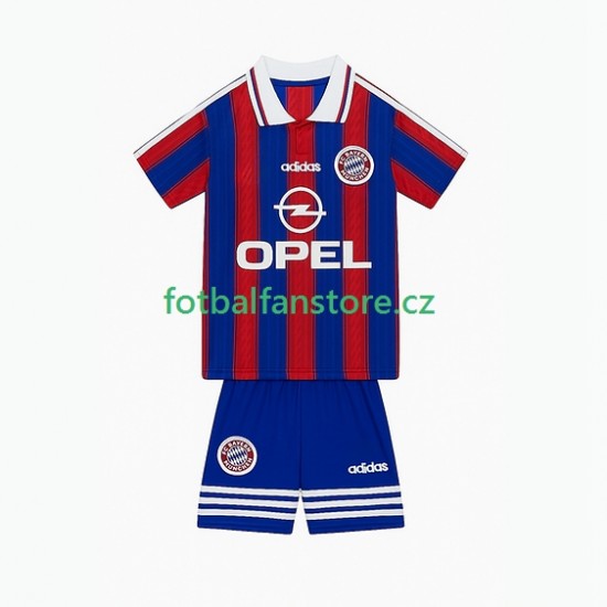Dětský Retro Domácí Dres FC Bayern Mnichov 1995 1997 Krátký rukáv Dětský Retro Domácí Dres FC Bayern Mnichov 1995 1997 Krátký rukáv
