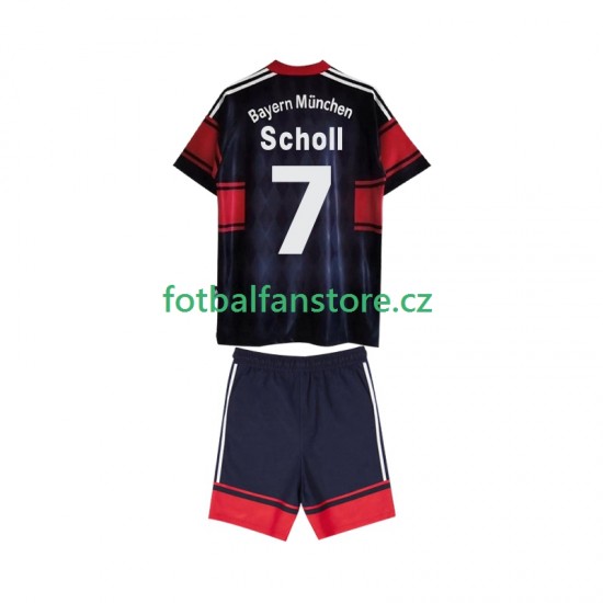 Dětský Retro Domácí Dres FC Bayern Mnichov Scholl 7 1997 1999 Krátký rukáv Dětský Retro Domácí Dres FC Bayern Mnichov Scholl 7 1997 1999 Krátký rukáv