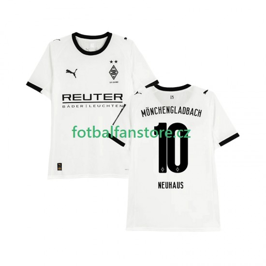 Muži Domácí Dres Borussia Mönchengladbach Florian Neuhaus 10 2025-2026 Krátký rukáv Muži Domácí Dres Borussia Mönchengladbach Florian Neuhaus 10 2025-2026 Krátký rukáv