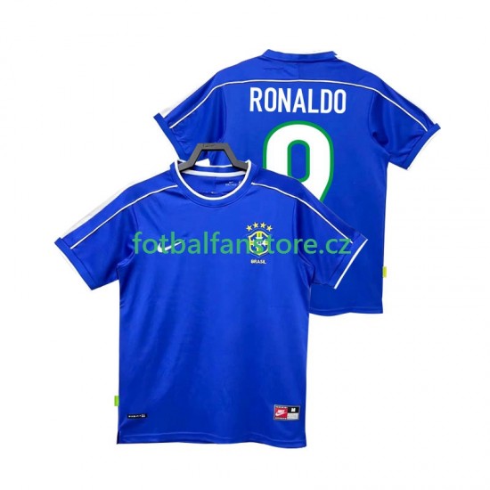 Muži Retro Venkovní Dres Brazílie Ronaldo 9 1998 Krátký rukáv