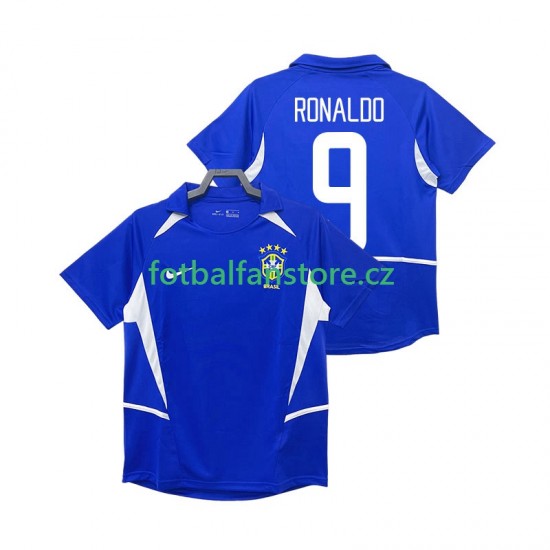 Muži Retro Venkovní Dres Brazílie Ronaldo 9 2002 Krátký rukáv